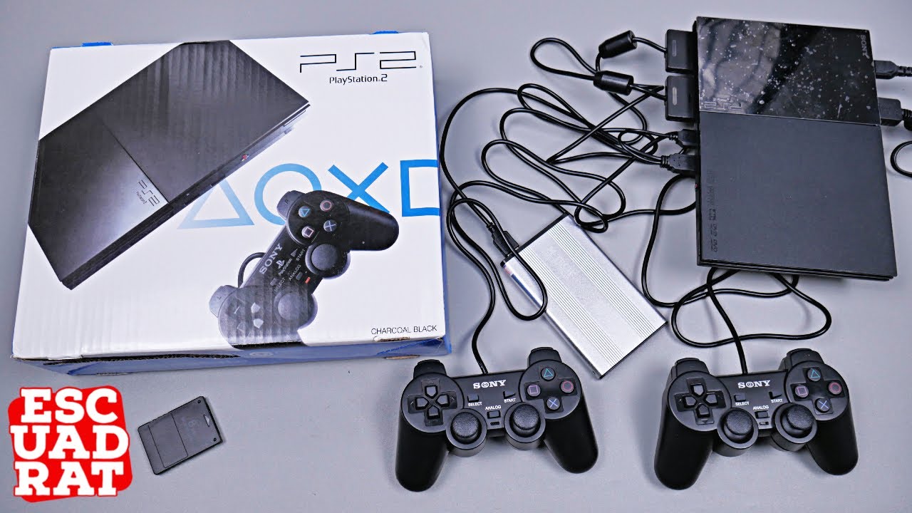 Распаковка PS2 Slim 160 ГБ Внешний жесткий диск Россия, PlayStation 2 Slim