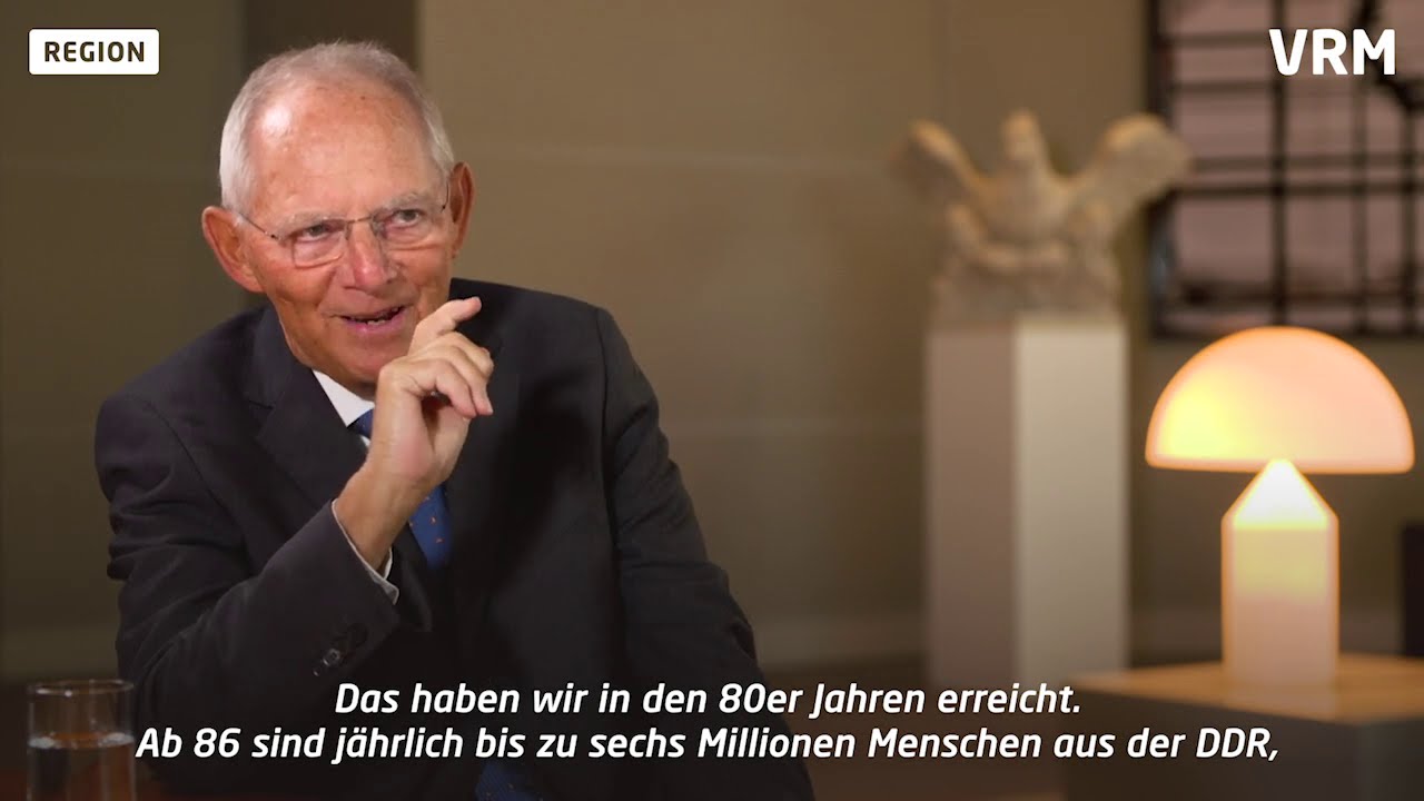 Schäuble erinnert sich an Wiedervereinigung