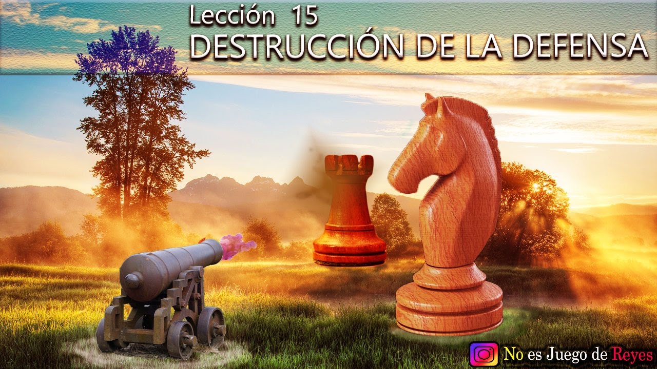 Eliminación de la defensa. Otro Gran golpe Táctico de Ajedrez (No es Juego de Reyes)