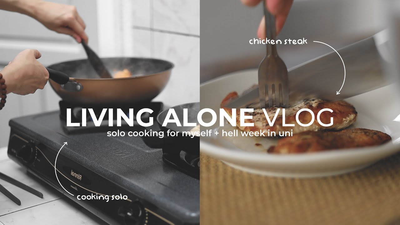 living alone vlog | what i eat in a week, exam week in dental school