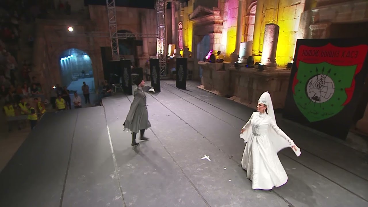 НыбжьыщIэ Хасэ Адыгэ Къафэ Гуп_Ислъэмей- Al Jeel Al Jadeed - Bjadough Islamey in Jerash Festival2022