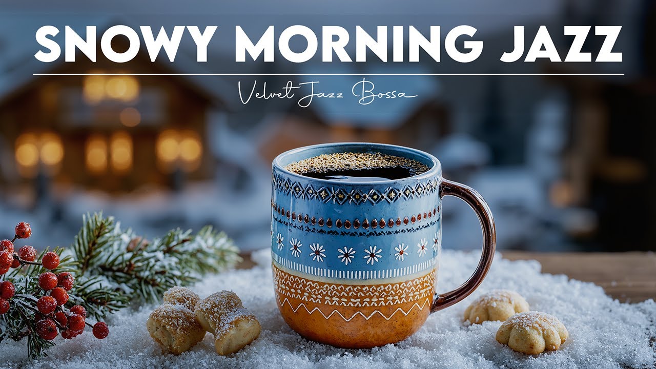 Snowy Morning Coffee Jazz ❄️☕ Relaxing Bossa Nova for Cozy Winter Study, Work & Sweet Moments