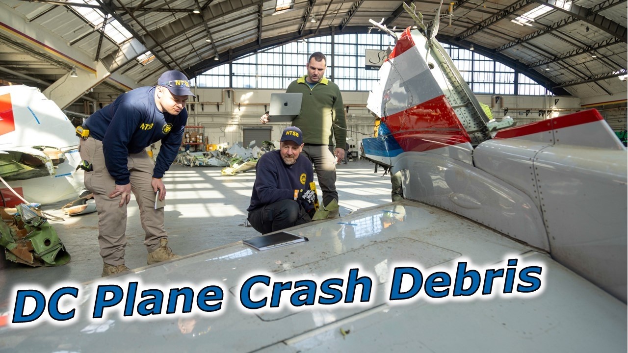 NTSB NEW Video SALVAGED DC Plane Crash Black Hawk Debris