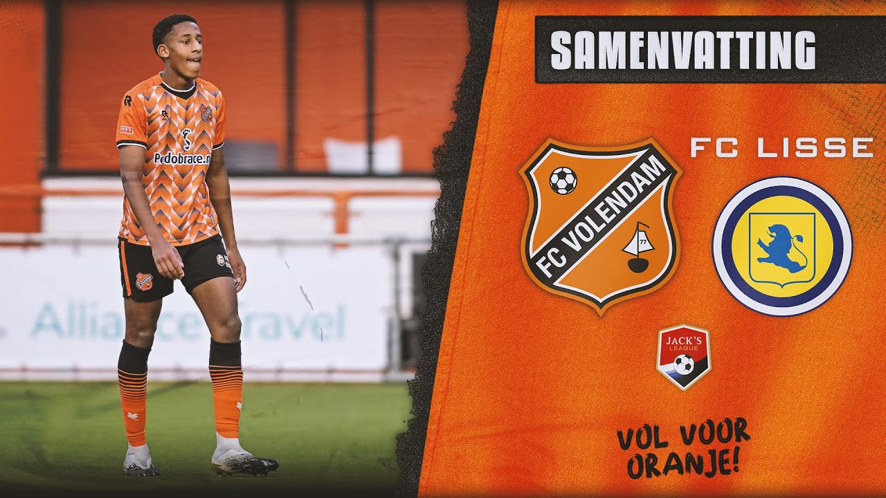 🔴 Twee rode kaarten in de tweede helft | Samenvatting Jong FC Volendam - FC Lisse (2022-2023)
