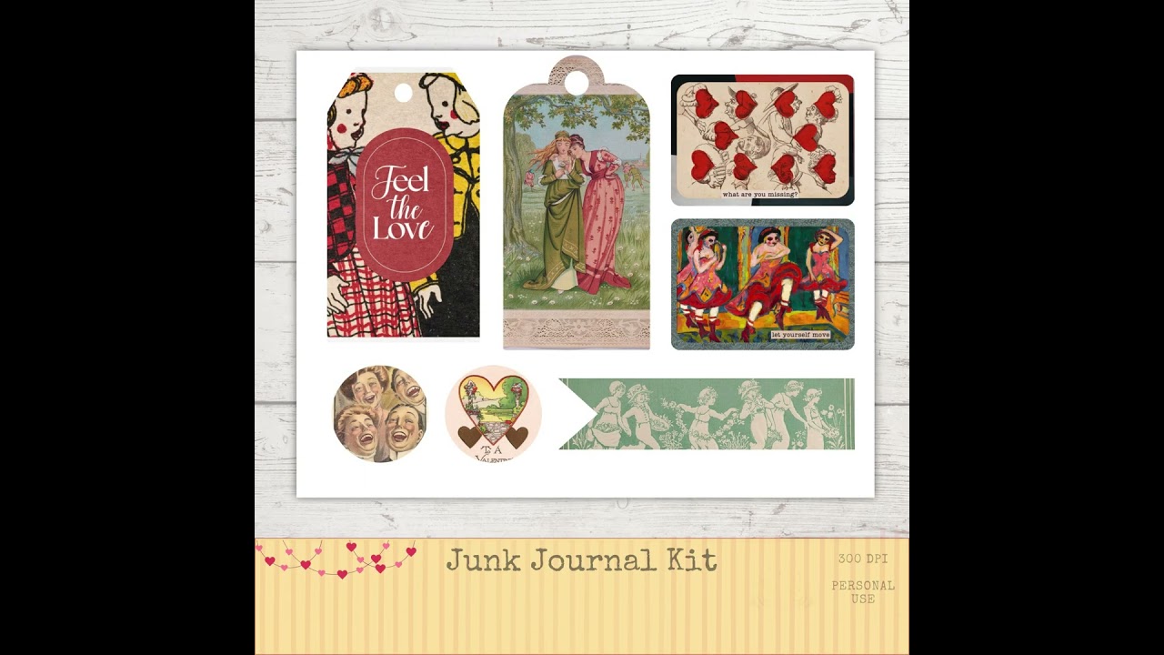 My February Junk Journal Kit is here! 