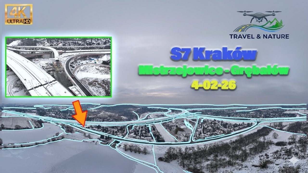 Budowa #S7 #Widoma #Kraków Węzeł Mistrzejowice Zima nieco odpuszcza Prace przyśpieszają