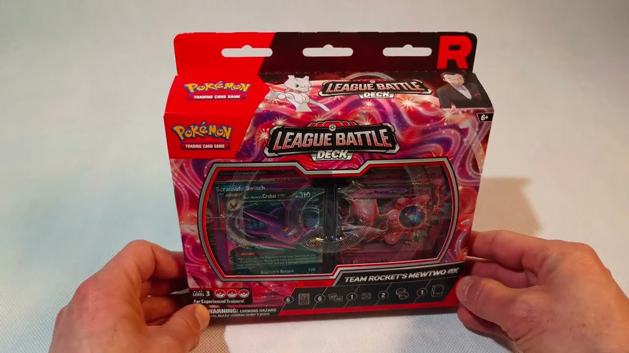 Team Rocket's MEWTWO ex PoKeMon League Battle Deck