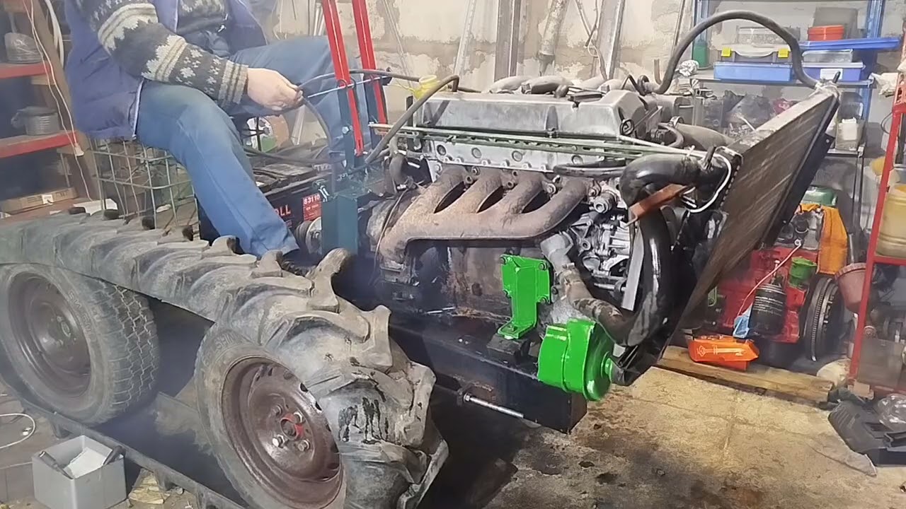 Гусеничный Мерседес,первый выезд.