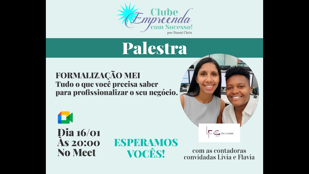 Palestra Formalização MEI: Tudo o que você precisa saber para profissionalizar o seu negócio