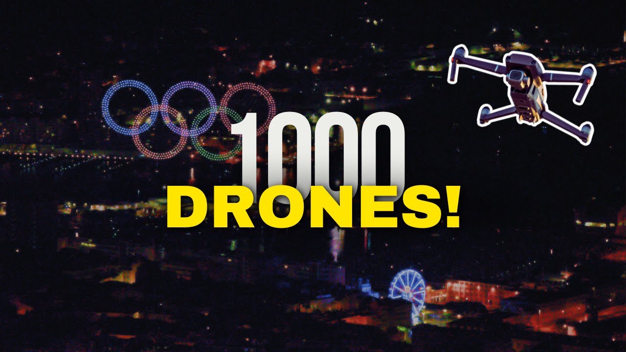 Plus de 1000 drones à Toulon pour la Flamme Olympique!