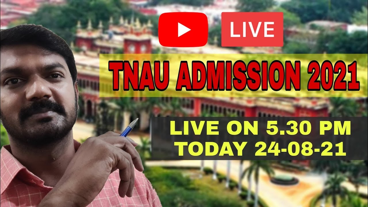 TNAU BSc agriculture admission 2021