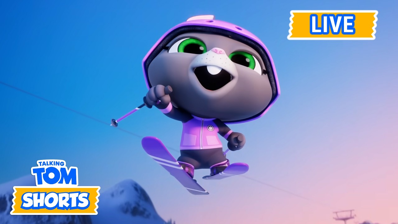 🔴LIVE: Auf zum Skifahren | Talking Tom Live | EPISCHE Schneestunts | Olympische Winterspiele