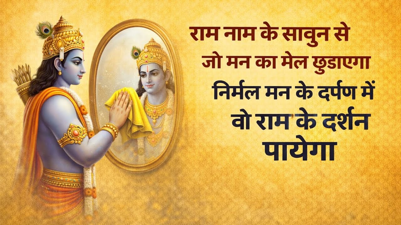 राम नाम के साबुन से | मन का मेल छुड़ाएगा | निर्मल मन के दर्पण में राम के दर्शन पायेगा