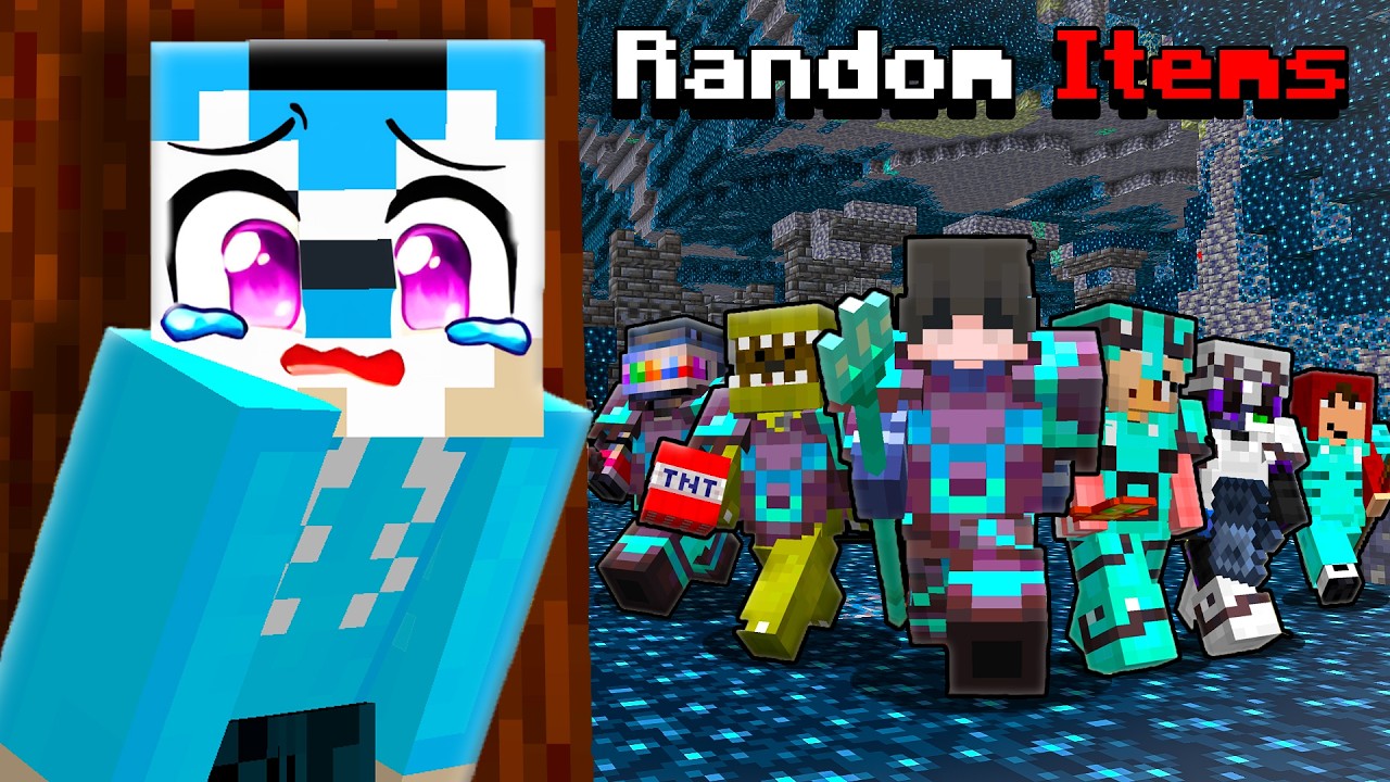 Minecraft MANHUNT, Maar We Krijgen RANDOM ITEMS!