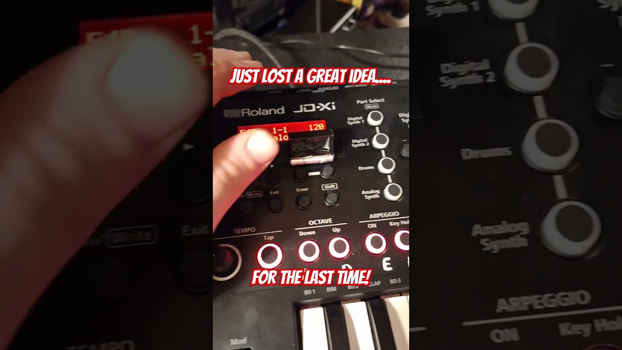 Roland JD-Xi owners know. #Roland #synthesizer #music #edm #electronicmusic #fun #funny #comedy #pop