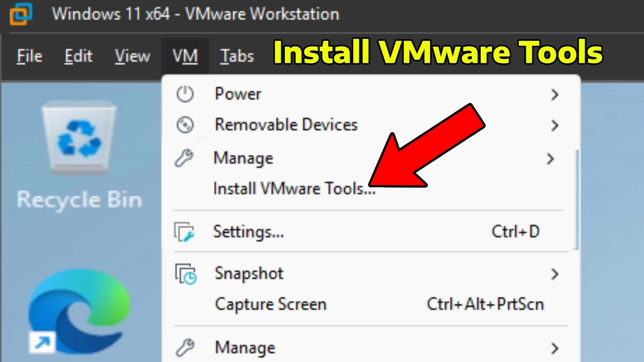 How To Install VMware Tools on VMware Workstation Pro