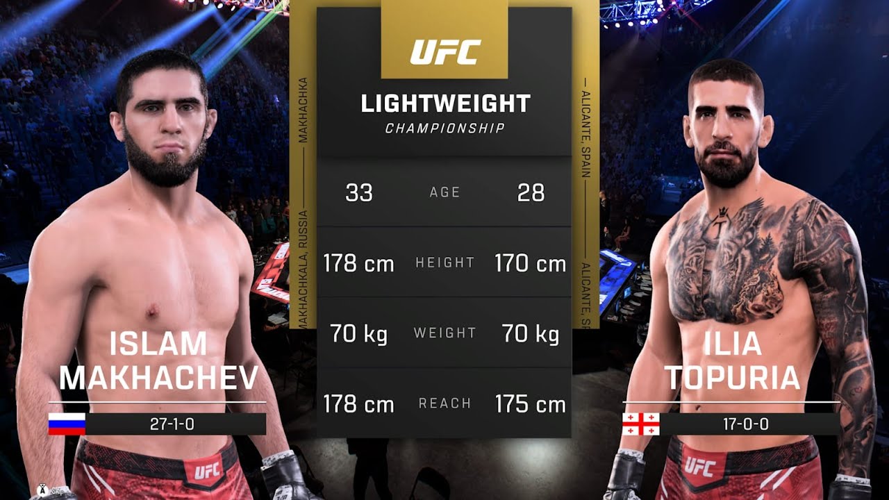 Islam Makhachev VS Ilia Topuria this is the best figth