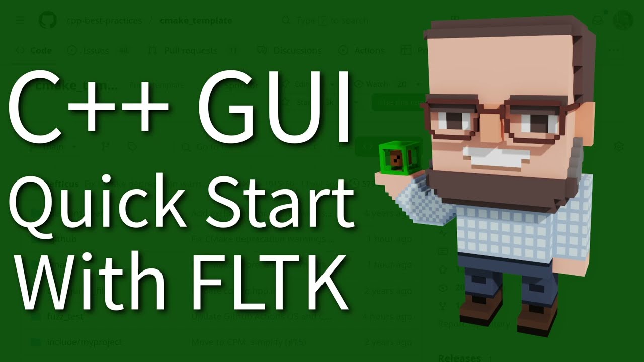 C++ Weekly - Ep 493 -  C++ GUI Quick Start with FLTK