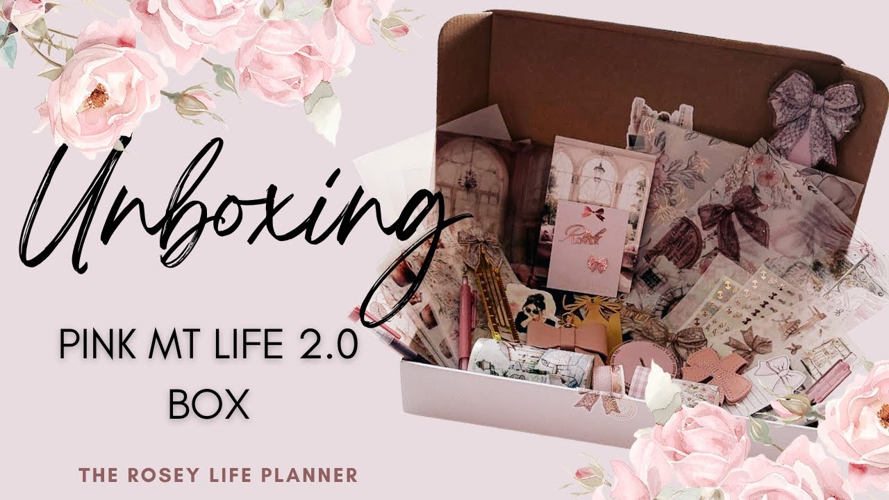 UNBOXING | PINK MY LIFE 2.0 - Themed Stationary, Planner & Sticker Box | The Rosey Life Planner