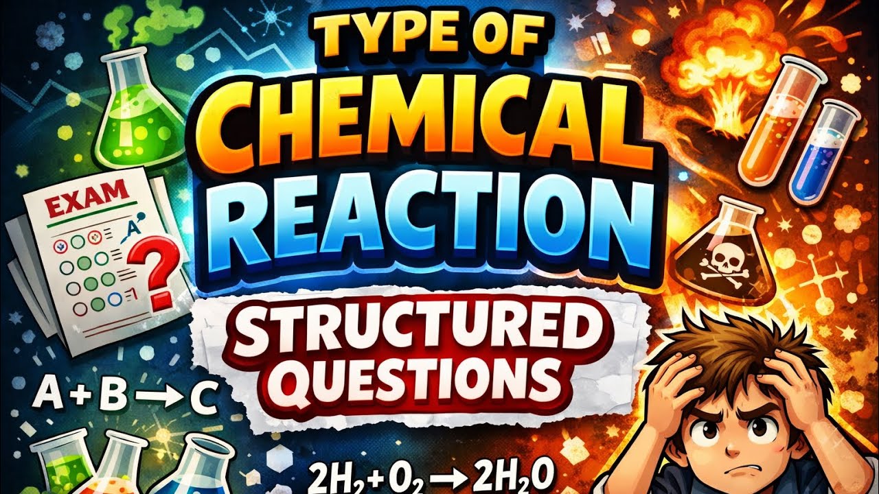 TYPE OF CHEMICAL REACTIONS | STRUCTURED QUESTIONS | AP CHEMISTRY 