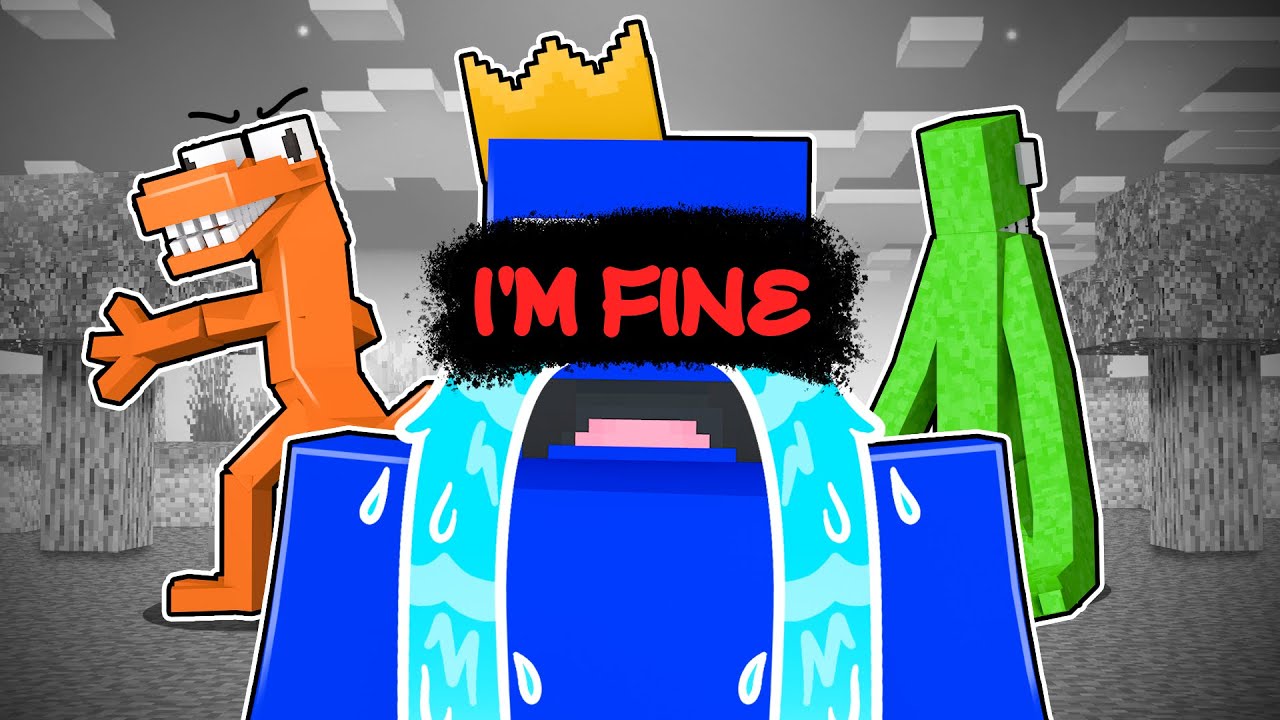 BLUE Rainbow Friend Isn’t FINE in Minecraft