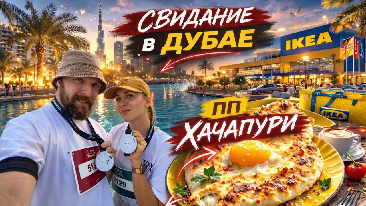 Наши будни в Дубае: ПП хачапури с творогом, IKEA, забег и свидание