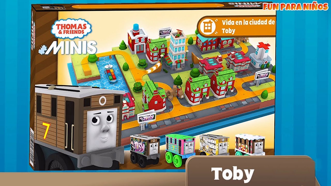 Thomas y sus amigos Minis: Vida en la ciudad de Toby - kit de tren 🚂 juego de trenes para niños