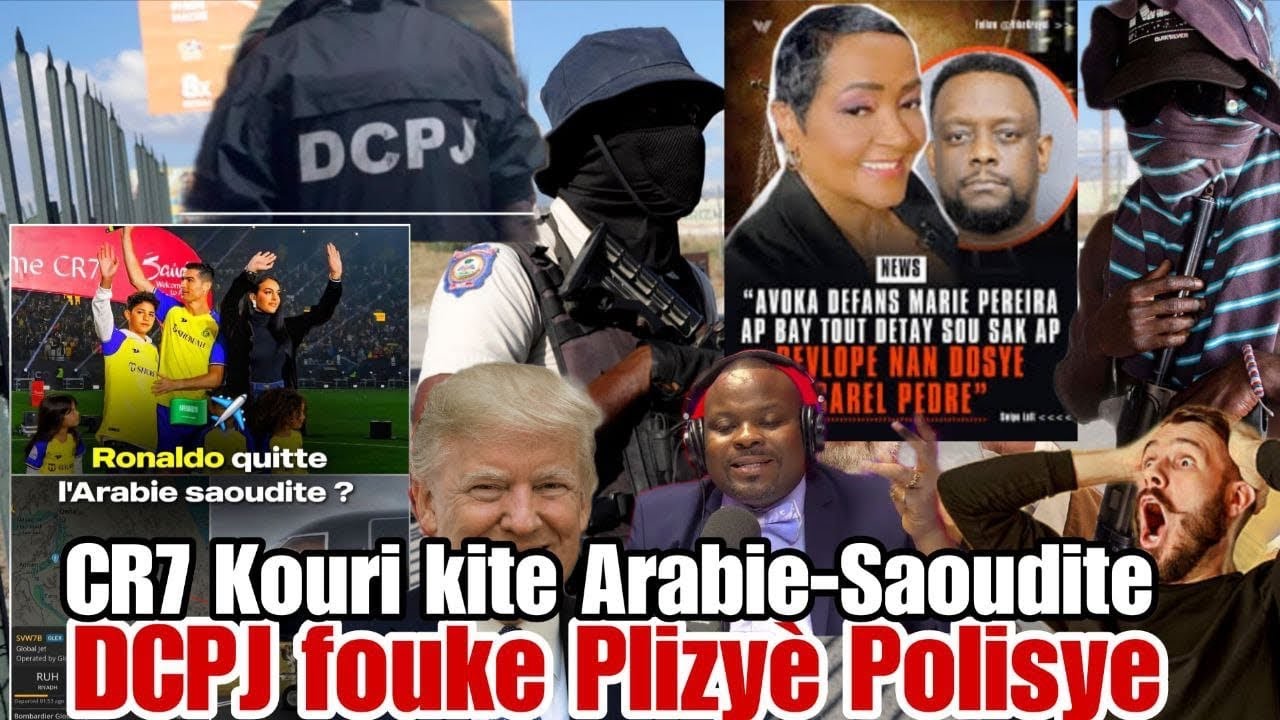 DCPJ fouke plizyè Polisye, CR7 kouri kite Arabie-Saoudite, Misil ap tonbe, Profesi sou Etazini