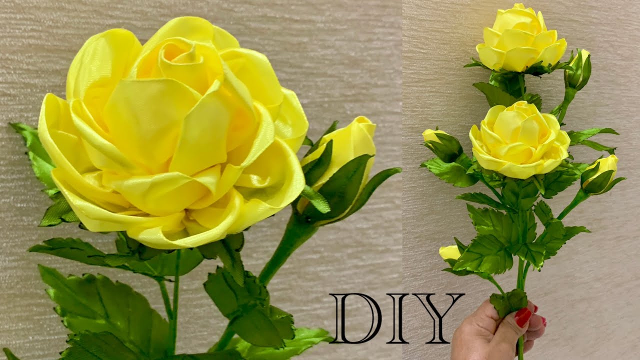 Flowers /Satin Ribbon day /How to make different roses using old techniques🌼🌱