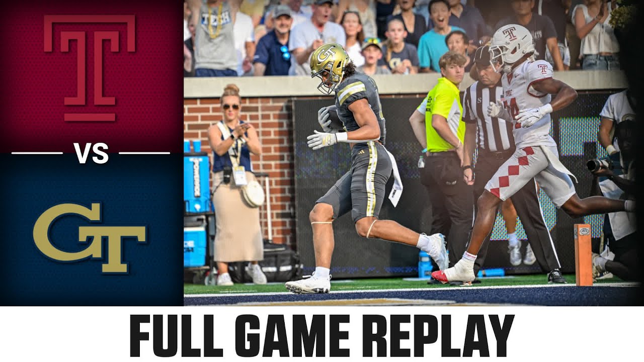 Temple vs. Georgia Tech Game Replay | 2025 ACC Football
