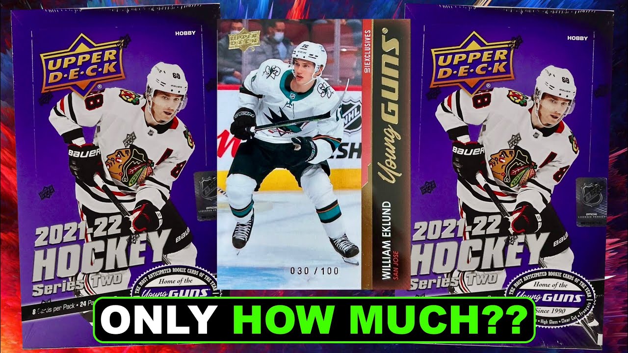 ВСЕ ЕЩЕ НЕВЕРОЯТНАЯ ЦЕНА! - 2021-22 Upper Deck Series 2 Hockey Hobby Box Break x2