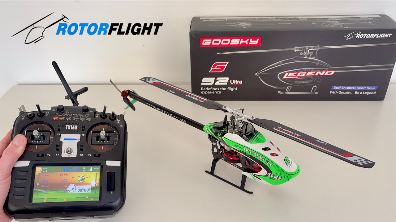 Goosky S2 Ultra + ELRS Rx & Rotorflight FC | Unboxing & Test Flights | Banggood