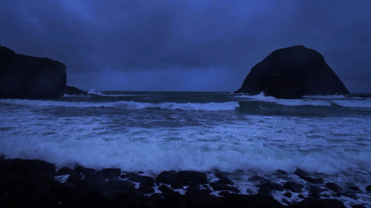 Fall Into Sleep Instantly – Ocean Waves on a Caribbean Beach at Night ( 10 Hour)