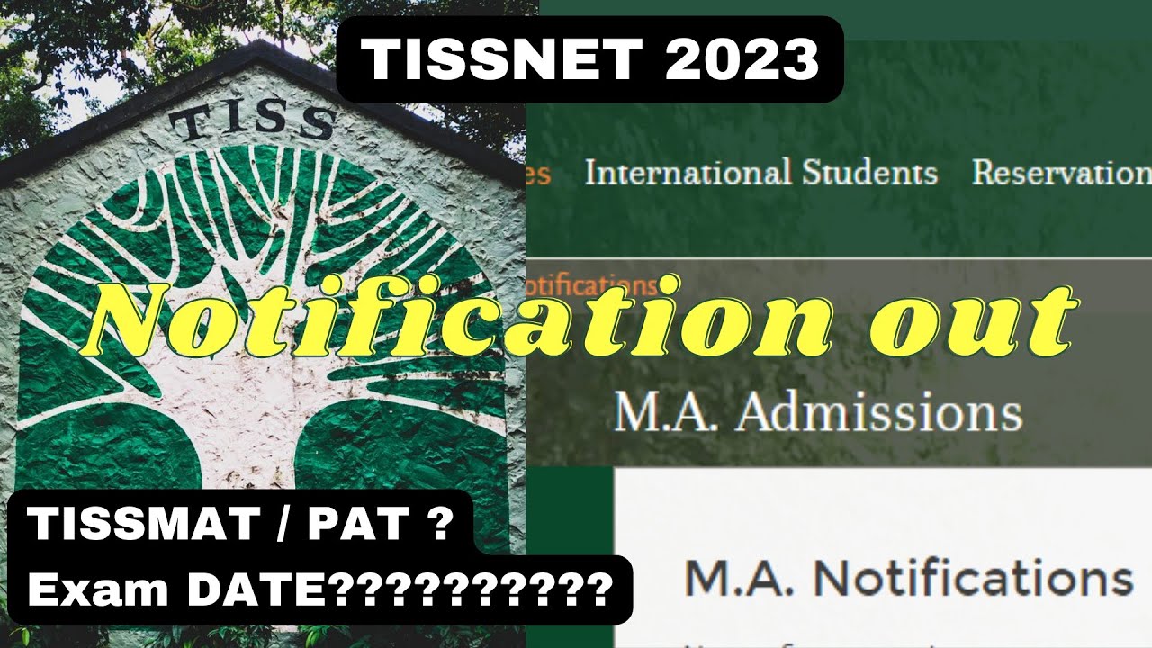 TISSNET 2023 NOTIFICATION OUT! Exam date ⁉️ || TISSMAT exam pattern || TISSNET 2023 || Shubham sir