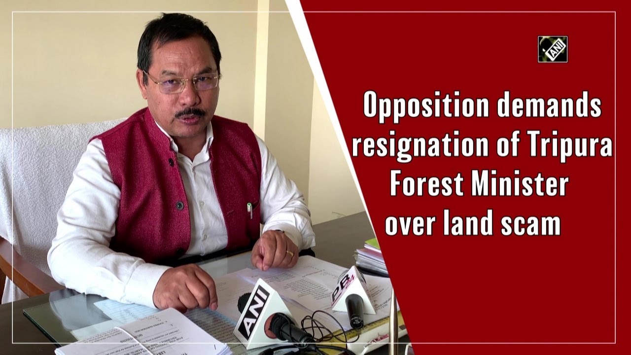 Opposition demands resignation of Tripura Forest Minister over land scam I Tripura News