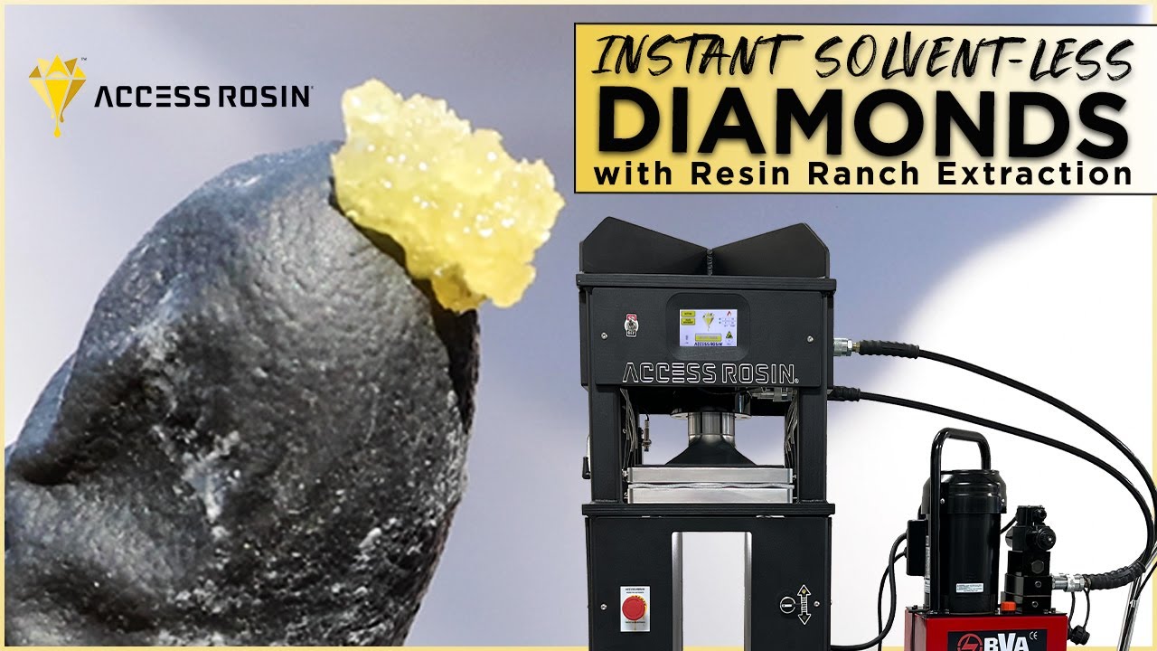 Instant Solvent-less Diamonds with Resin Ranch Extraction | Access Rosin ®