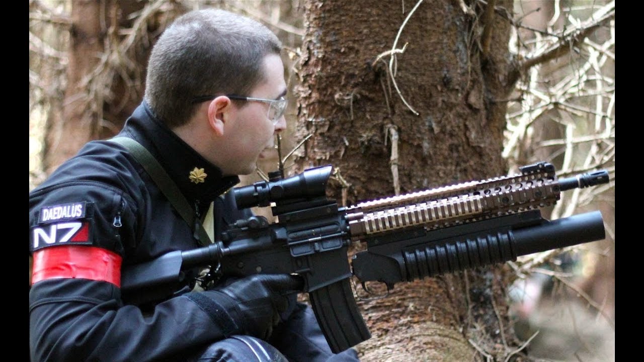 Airsoft War M79, M134, L85 M4 AK47 G36C Section8 Scotland HD