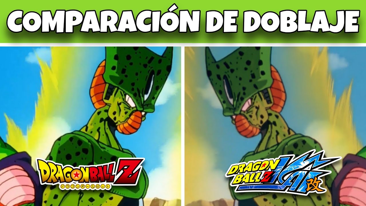 CELL Y LOS ANDROIDES - Comparación de doblaje DBZ y DBZ Kai Castellano