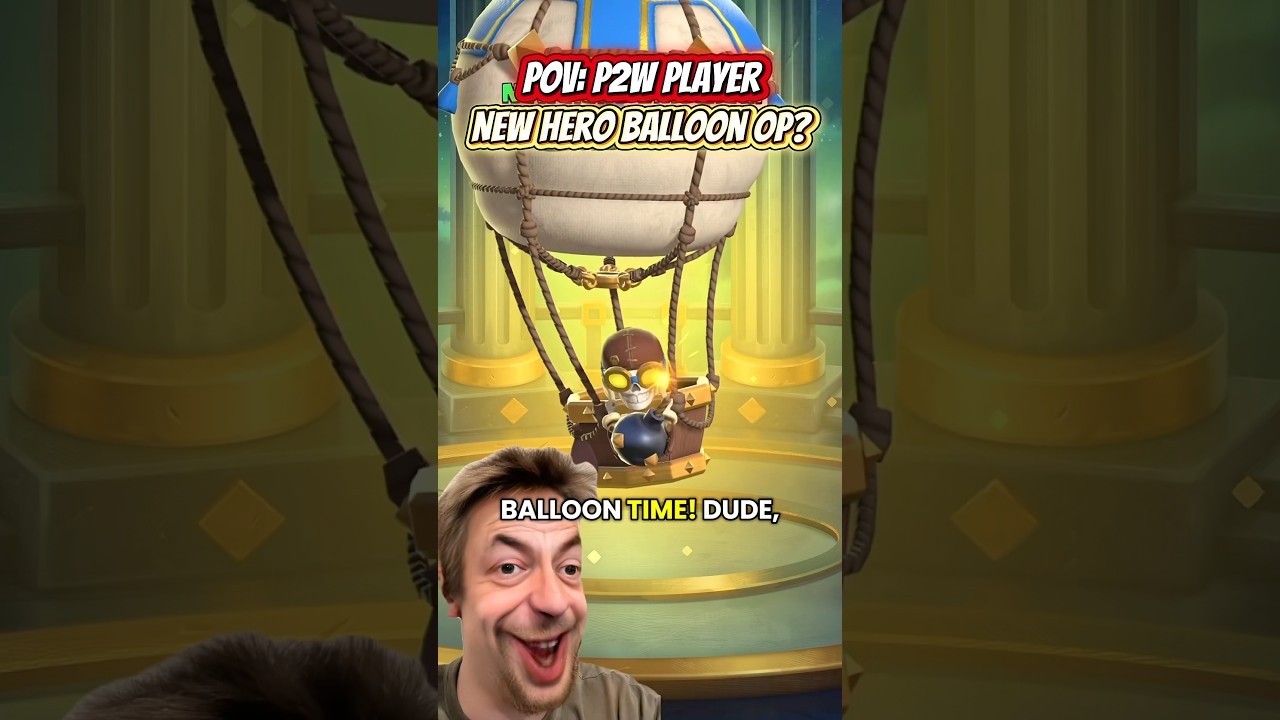 NEW Broken Hero Balloon, Pay to Win Players Everywhere&hellip; #clashroyale #clashroyaleshorts #supercell