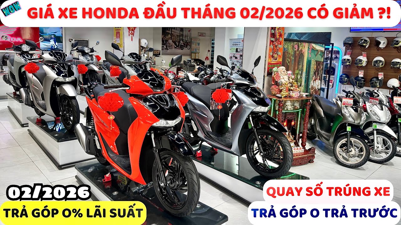 Báo Giá Tổng Hợp Xe Máy HONDA Đầu Tháng 02 Mới Nhất Cùng Ưu Đãi Khủng 02/26 | Tuấn Hồng Đức 6