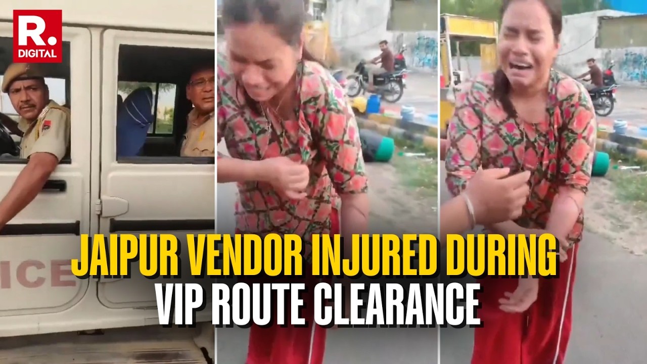 Jaipur Momo Vendor Injured During VIP Route Clearance, Viral Video Sparks Outrage