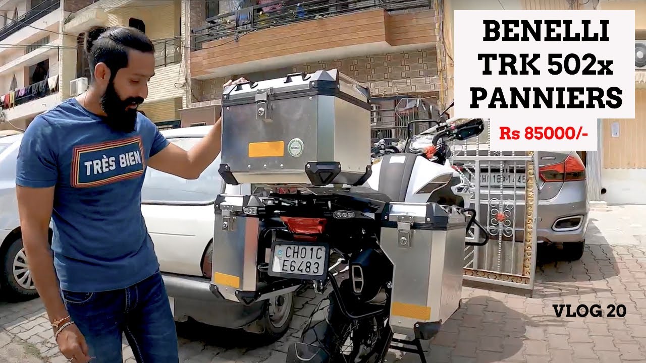 Benelli TRK502x Panniers  | Panniers Installation  | Chandigarh - Noida | BS6 TRK 502x Panniers