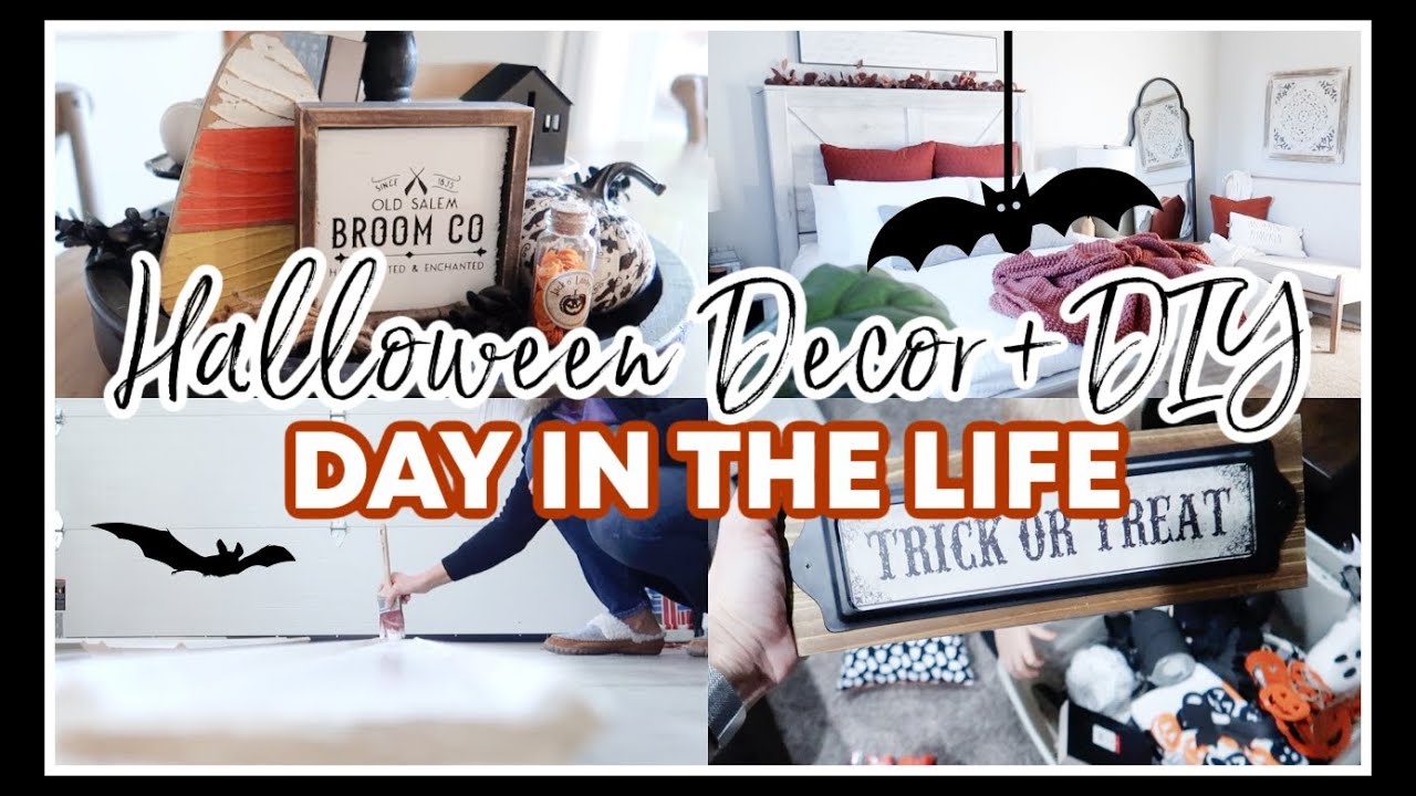 HALLOWEEN DECOR + DIY 2021 | DAY IN THE LIFE OF A MOM 2021