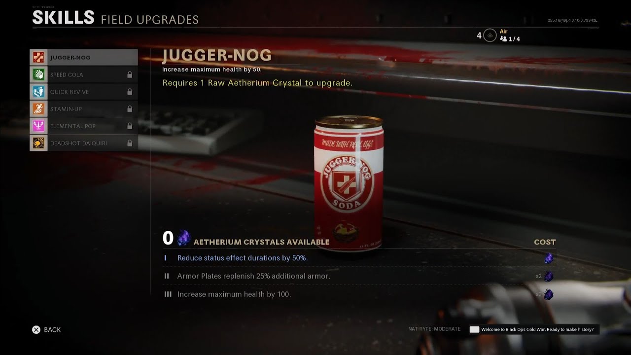 Black Ops Cold War All Zombie Field Upgrades, Perks and Ammo Mods Showcase