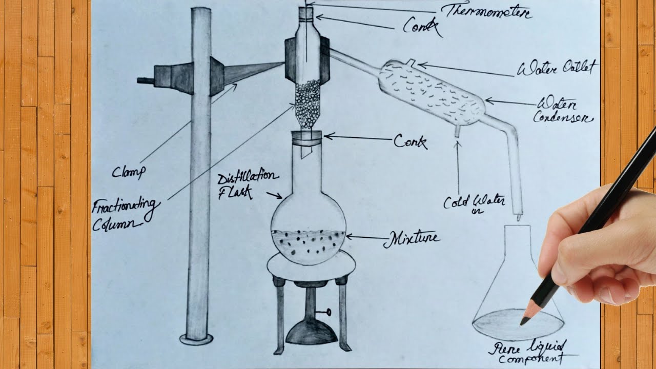 Project Work On Fractional Distillation || How To Draw Fractional Distillation Diagram || NCRT, CBSE