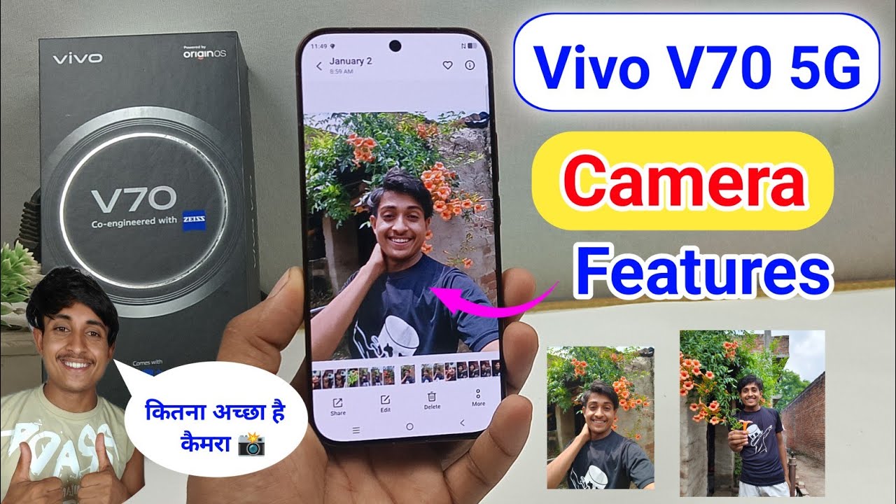 Vivo V70 5G Camera Features / Vivo V70 5G Camera Settings / Vivo V70 Camera Review