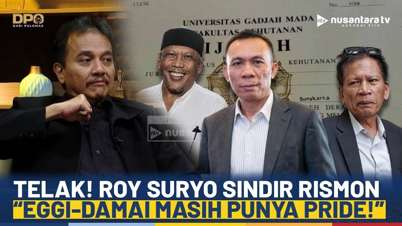 Roy Suryo Bandingkan Rismon dengan Eggi-Damai: Mereka Masih Punya Pride! | DPO