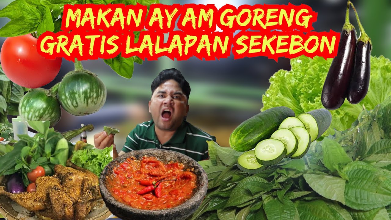 MAKAN AYAM GORENG SEBIJI, GRATIS LALAPAN SEKEBON🔥 SAMBEL BLEDAGNYA NIKMAT🔥#kulinerbogor