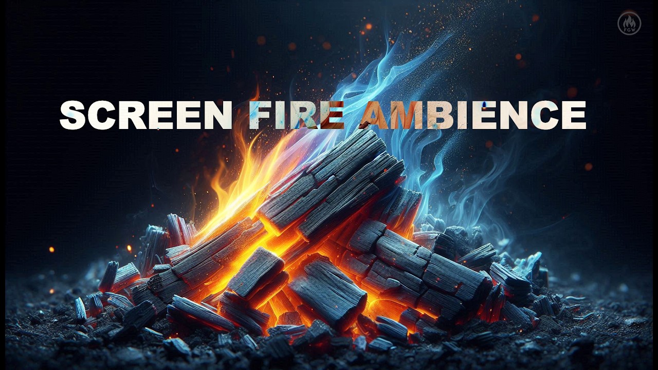 WATCH FIRE EVOLVE 🔥 Blue-to-Orange Flame Base • Wood-to-Charcoal Macro Crackle in 4K