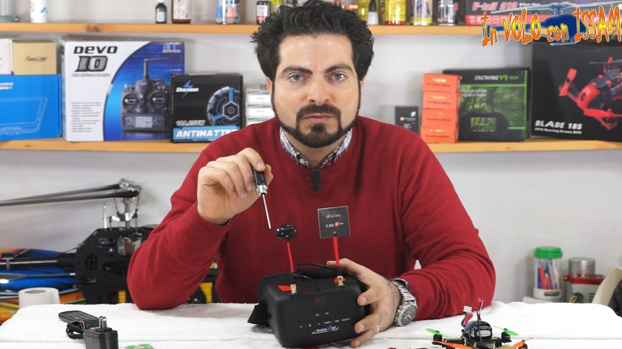 Eachine VR D2 - Visore per FPV e Registratore DVR a basso costo - Recensione